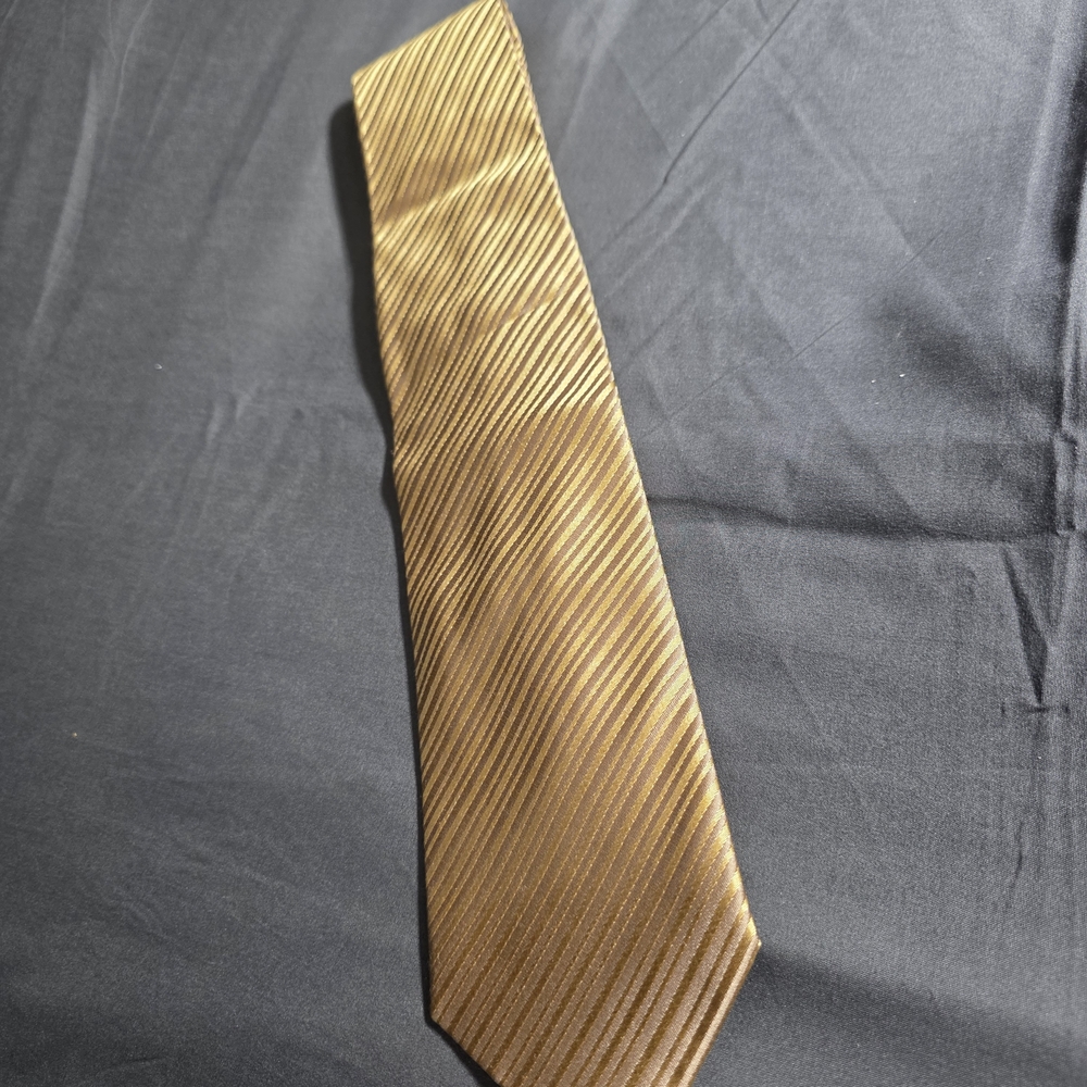 Joseph & Feiss Striped Gold Tie - Picture 2 of 3